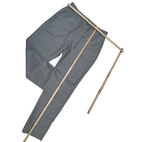New Dylan Gray Men US 33 Grey Wool Pants Slim Fit Elastic Waistband Sweatpants - Picture 9 of 9